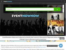Tablet Screenshot of eventnownow.com